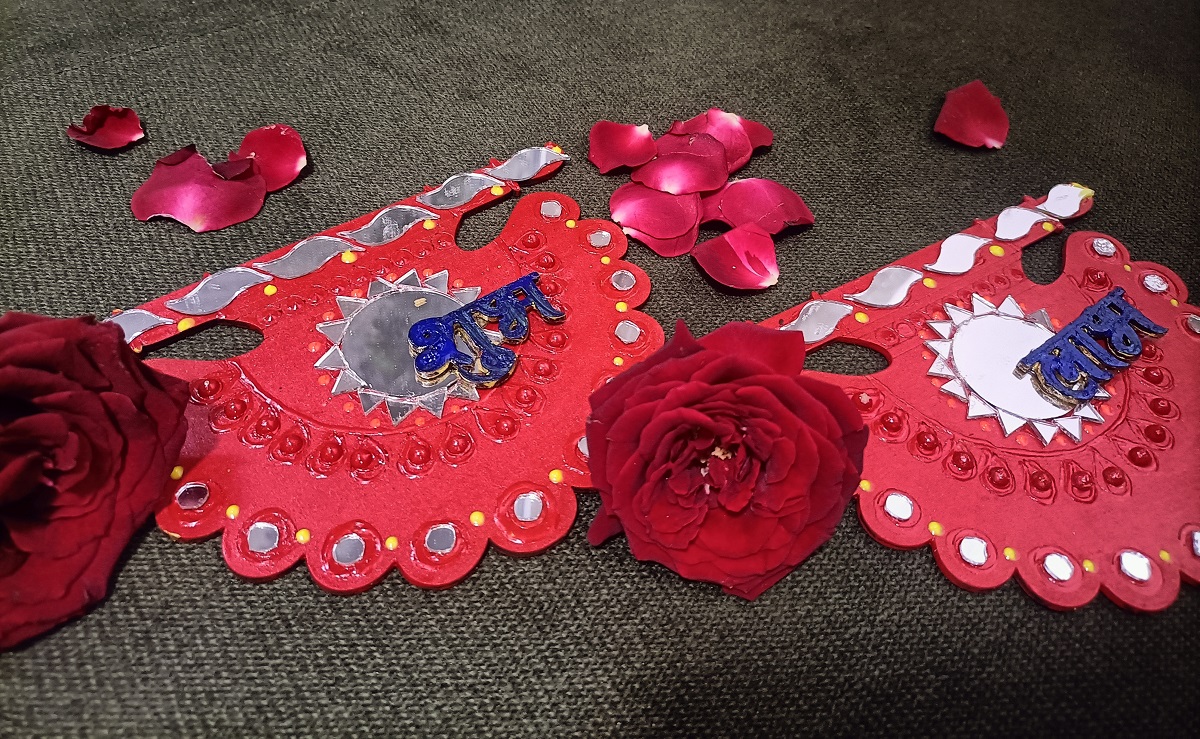 Handcrafted "Shubh Labh" Wall Hanging Set (Pair) - C9